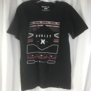 Hurley men’s black logo Tshirt Sz Small